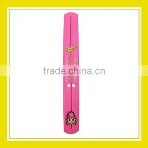2016 Hot Sell Products Bros Baby Rinne Women Waterproof Foldable Pink Rubber Wrist LED Watch thumbnail-1