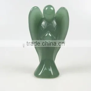 Wholesael Gemstone Carved Angels Green Aventurine Angel thumbnail-1