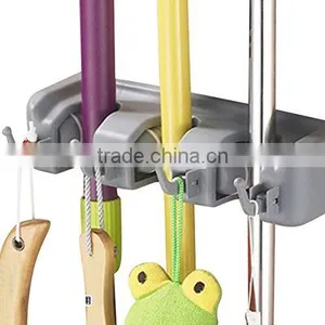 Magic Holder 5 Position Broom Organizer Mop Holder Cleaning Tools Organizer thumbnail-1