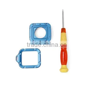Aluminum LANYARD RING Mount For GoPro Hero 3, Each Piece for Inside and Outside, Include a Tool, Blue, Green, Red, Silver GP125 thumbnail-1