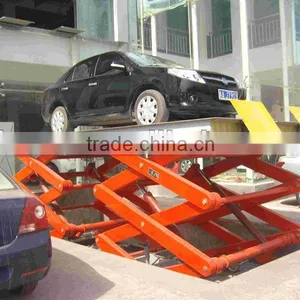 Stationary Hydraulic Car Lifting Platform, Stainless Steel Car Scissors Lift thumbnail-5