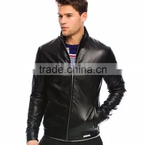 Stylish Black Leather Men Jacket thumbnail-1