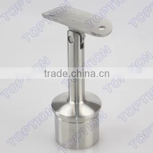 Stainless Steel Handrail Balustrade Adjustable Round Post Support Adjustable Handrail Bracket thumbnail-1