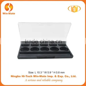New Fashion Wholesale 10 Round Grid Transparent Cap Plastic Eyeshadow Box Supplier thumbnail-1