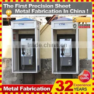 Kindle 32 Years Experience English Style Public Metal Telephone Booth for Sale thumbnail-1