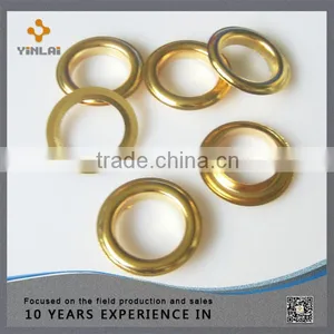 Hot Sale Gold Metal Round Eyeylet thumbnail-1