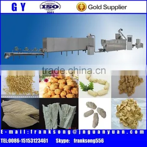 Soya Bean Protein Food/ Vegetarain Soya Bean Meat/ Soya Bean Nugget Processing Line thumbnail-1