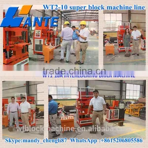 WT2-10 Brazil Interlocking Paver Brick Making Machine in South Afric thumbnail-6