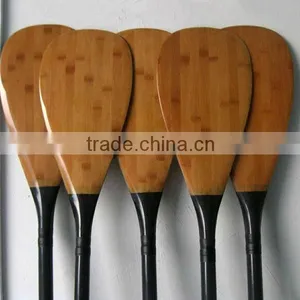 Amazing Bamboo SUP Paddle With Carbon Fiber thumbnail-1