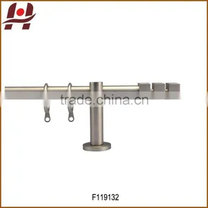F119132 Metal Iron Aluminium Stainless Steel Brass Plated Plain Twisted Extensible Telescopic Window Curtain Poles Rods Pipes thumbnail-1