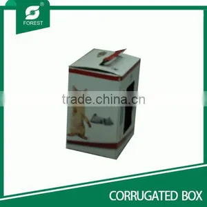 Corrugated Pet Cat Display Box With Handle thumbnail-1