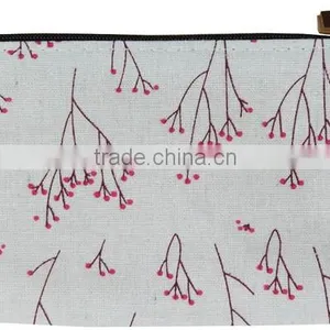Countryside Flower Floral Cosmetic Makeup Bag Pouch thumbnail-3