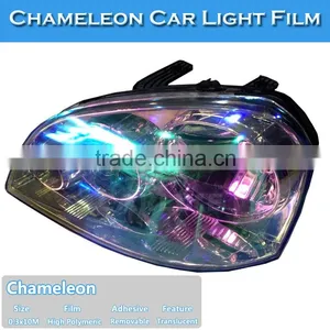 CARLIKE Red 0.3*10m Glossy Chameleon Car Light Tint Film thumbnail-5
