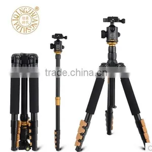 QZSD-Q570A 62'' Professional Golden Aluminum13'' Folded Video DSLR Digital Camcorder Camera Tripod Monopod thumbnail-4