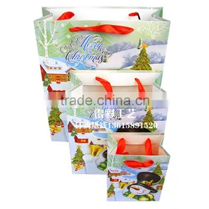 Direct Factory Machine Made Christmas Gift Paper Bag Quality Choice thumbnail-2