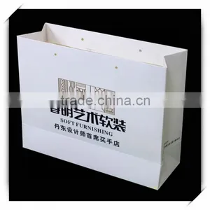Custom White Kraft Paper Bag/ Paper Garment Bag thumbnail-1