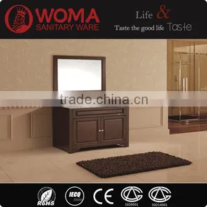 Economic Hot Selling Modern Style Solid Wood Bathroom Vanity thumbnail-1