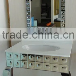 Simple Bathroom Vanity With Glass Mosaic N-002 thumbnail-2