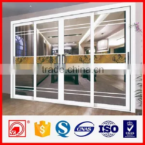 China Supplier Soundproof Double Glass Aluminum Sliding Door thumbnail-1