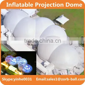 2016 Hot Selling Inflatable Conjointed Dome Tent for 360 Projection thumbnail-3