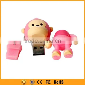Wholesale Popular Cartoon Monkey Custom USB Stick thumbnail-2