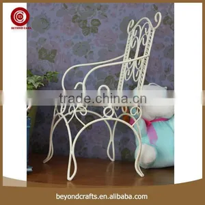China Wholesale Elegant White Iron Hotel Room Chair thumbnail-1