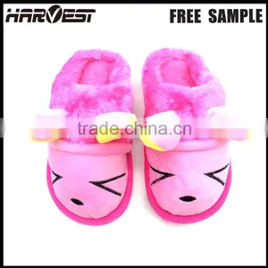 Washable Cartoon Slipper Bedroom , Solf Plush Animal Slipper Custom thumbnail-3