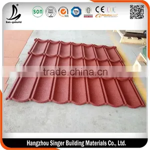 SGB Aluminum Zinc Panel Colorful Stone Coated Steel Roofing thumbnail-2