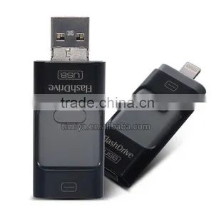 32GB USB Flash Drive 3 in 1 Mobile HD I-Flash Drive IOS/Mirco Connector for IPhone for Android From Timiya Quality Choice thumbnail-1