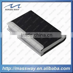 Wholesale Custom Luxury Metal Genuine Leather Business Card Holder thumbnail-5