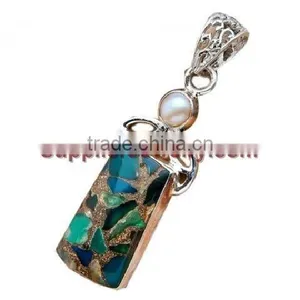 A1040 Sterling Silver Pendants Gold Pendant thumbnail-4