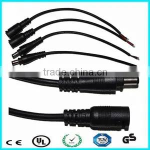 Male and Female Lock dc Connectors White Power Cable With Open End thumbnail-6