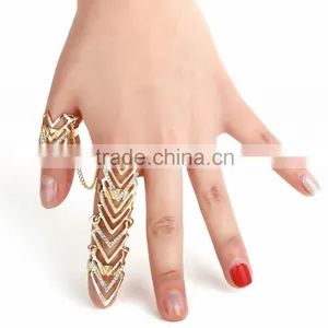 New Rings Multiple Finger Stack Knuckle Band Crystal Set Womens Fashion Jewelry thumbnail-5