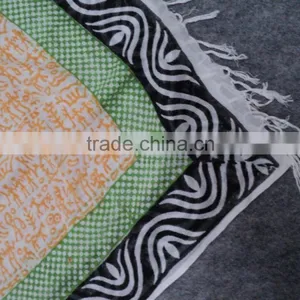 Short Pareos,One Piece Style Fashion Sarong / Adults Age Group and Unisex Gender Sarong thumbnail-3