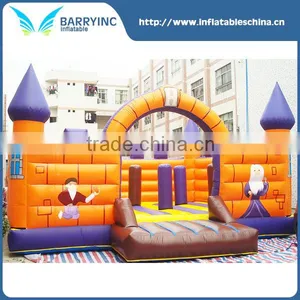 0.6~0.9 mm PVC Tarpaulin Hot Sale Inflatable Bouncy Castle Paint ,inflatable Jumping House thumbnail-1