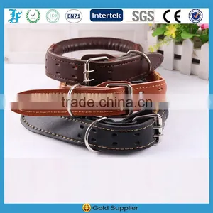 LF High-end Durable Diamtere 26MM Rolled Leather Dog Collar thumbnail-4
