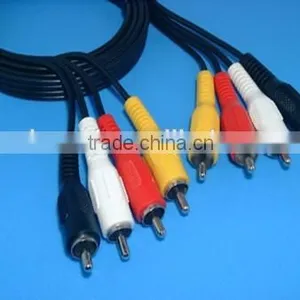 Audio Stereo Cable 4 RCA Male to 4 RCA Male thumbnail-1