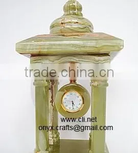 Multi Green Onyx Victoria Clock thumbnail-1
