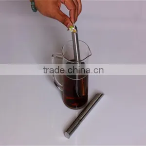 Stainless Steel Filter Tea Sticks Teaspoon Colander Tea Strainers Oblique Tea Stick Tube thumbnail-3