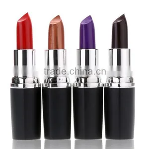 Wholesale High Quanlity Sexy Safe Black Purple Colors Brands Natural Matte Waterproof Lipstick thumbnail-3