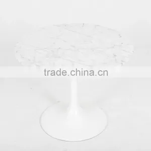 Marble Top Eero Saarinen Tulip Table Replica D:60/90/100/110/120/130cm Available thumbnail-1
