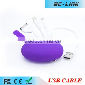 Micro-USB USB Type and Mobile Phone Use 3 in 1 Charger Cable thumbnail-1