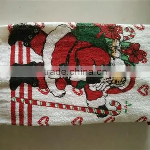 3 Piece Christmas Kitchen Set - Christmas Merry Tea Towels Printed 100% Cotton thumbnail-4