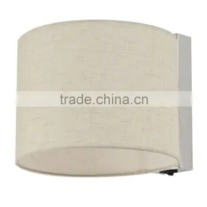 Home Interior Design Round Linen Lamp Cover Wall Lamp,round Linen Lamp Cover Wall Lamp, Linen Lamp Cover Wall Lamp W1033 thumbnail-3