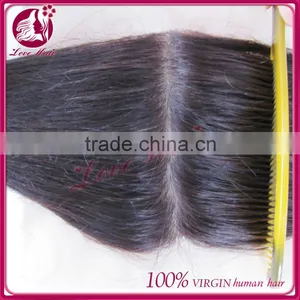 2015 Cheap Remy Body Wave Virgin Brazilian Hair Lace Closure Middle Part thumbnail-2