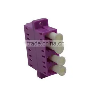 LC Quad Om4 Optical Fiber Adapter ,OM4 4 Core Fiber Optic Adapter thumbnail-3