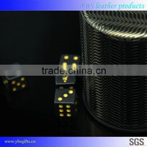 Manufacturer Direct High-grade PU Custom Leather Dice Cup With Dices thumbnail-2