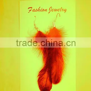 The Elgent Graceful Feather Eardrop thumbnail-1