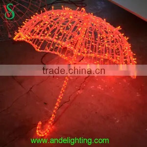230V 85*100cm Fancy Outdoor Christmas Decoration Umbrella Light thumbnail-3