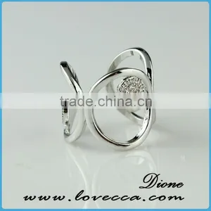 2015 Fashion Jewelry Ring!latest Weddingring Design !micro Pave Diamond Setting Ring-stylish Sterling Silver Jewelry thumbnail-2